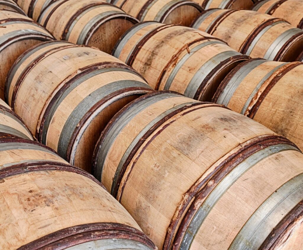 Wooden Barrels of Chablis