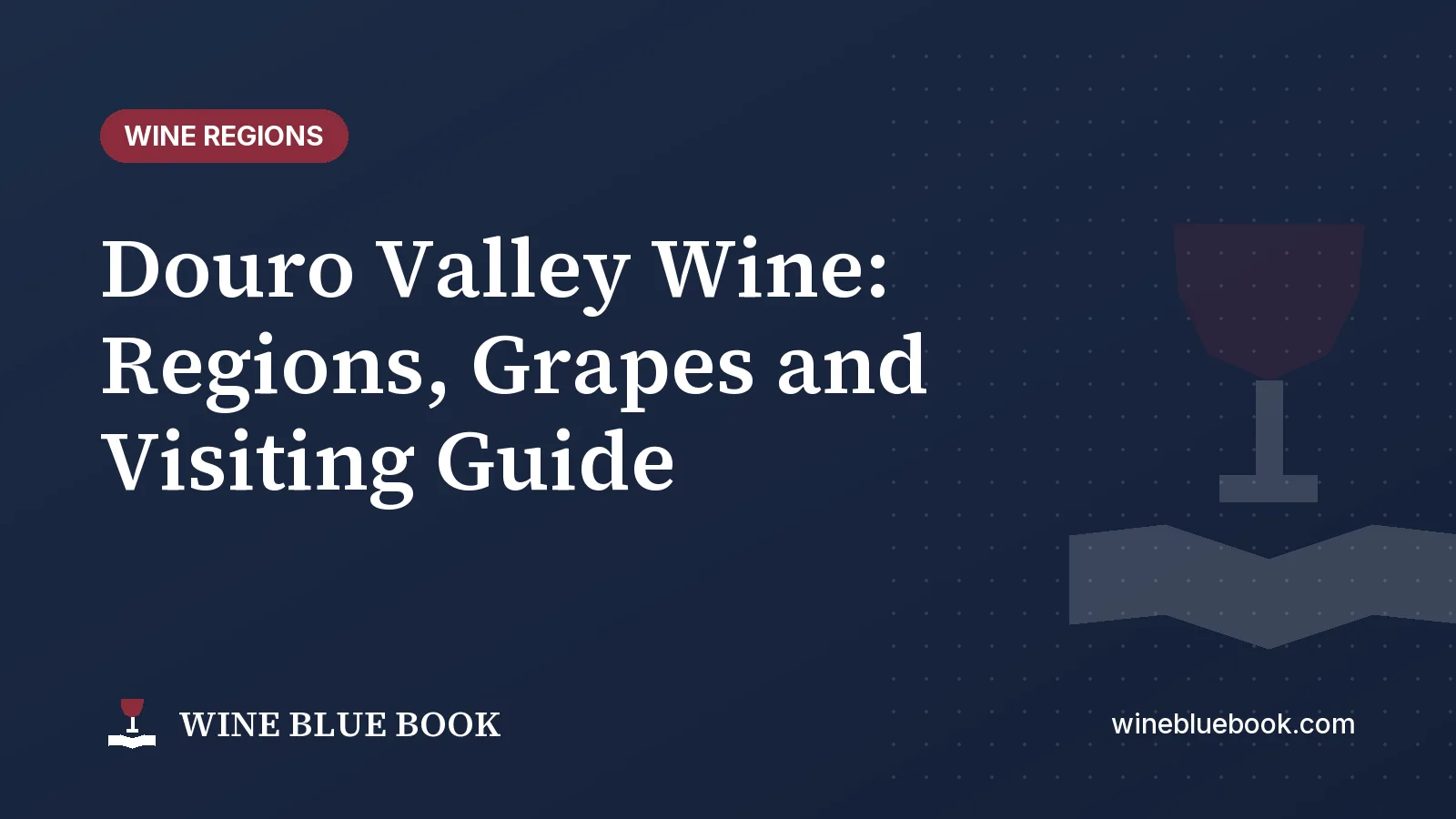 Navy Wine Blue Book title card reading “Douro Valley Wine: Regions, Grapes and Visiting Guide”